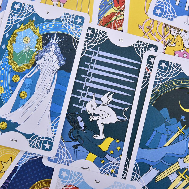 Buy 81Pcs Interesting Oracle Card Fun Game Star Spinner Tarot Cards ...