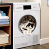 Adesivo Carino Animale per Lavanderia, Adesivo Statico Gatto/Cane che Dorme, Decorazione Impermeabile per Porta Lavatrice per Casa Appartamento