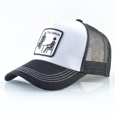 „Trucker“ kepurės Unisex tinklinės beisbolo kepuraitės vyrams, moteriškos, lauko orui pralaidžios skrybėlaitės, mados hiphopo kasetės „OFFICE Drake Bones“
