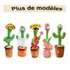 Baby Toy Cactus That Dances and Repeats - NIKOU - 120 Songs - Green