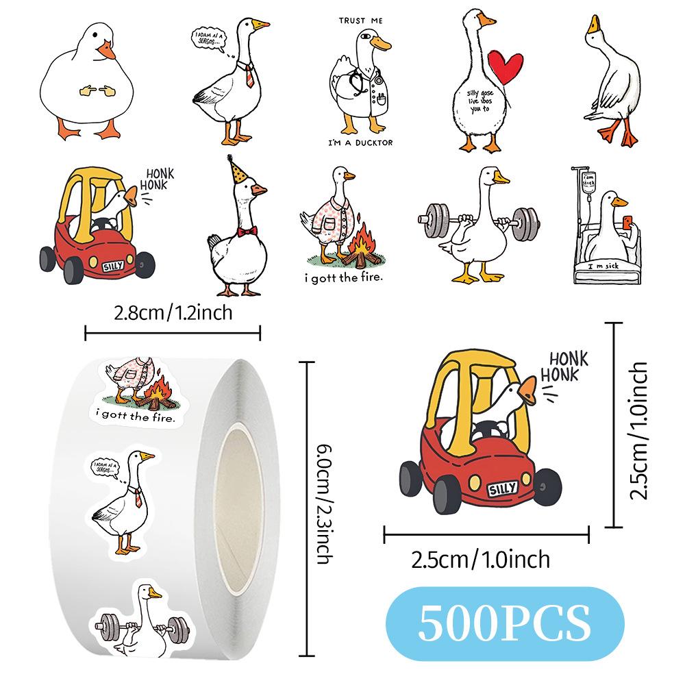 111Pcs Silly Goose Meme Vinyl Decals Funny Stickers For Teens Adults Laptop Bike Water Bottle Scrapbook