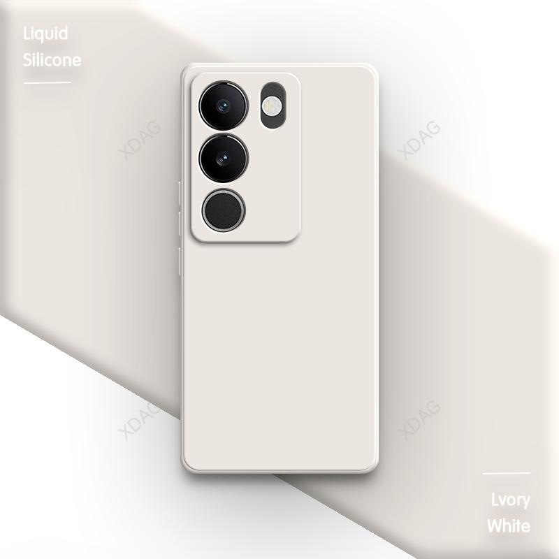 

Базовый чехол чистого карамельного цвета для телефона VIVO V29 Pro V29Pro VIVOV29 5G Funda Soft Square Liquid Silicone Back Cover Luxury Carcasa VIVO V29