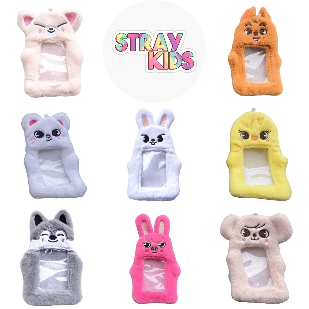 Skz White Rabbit Rabbit Fur Card Holder For Felix Bang Chan And Public Transportation Cards