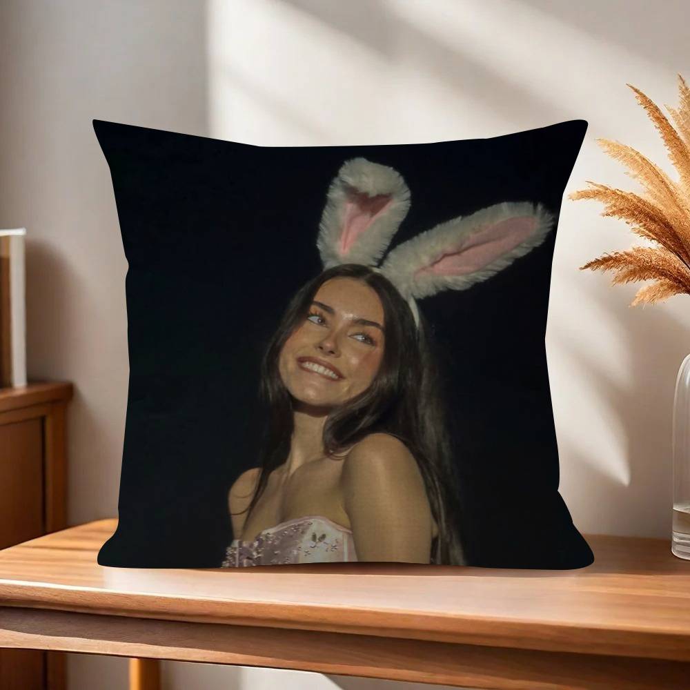 Singer Madison Beer Office Cushion Pillowcase Car Cushion CoverXCM Lumbar Pillowcase Sofa Pillowcover