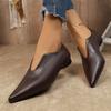 New Style Shoes - Retro Pointed Toe Single Shoes with Soft Sole and Flat Bottom - Women's Shoes