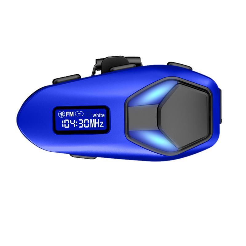 Auricolare Bluetooth per Casco Transfrontaliero: Interfono, Radio FM, Microfono Morbido/Rigido, Impermeabile, Lunga Durata della Batteria