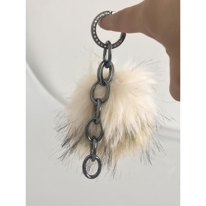 

New MAO MAO Retro Faux Fur Waistband and Plush Waistchain for The Street