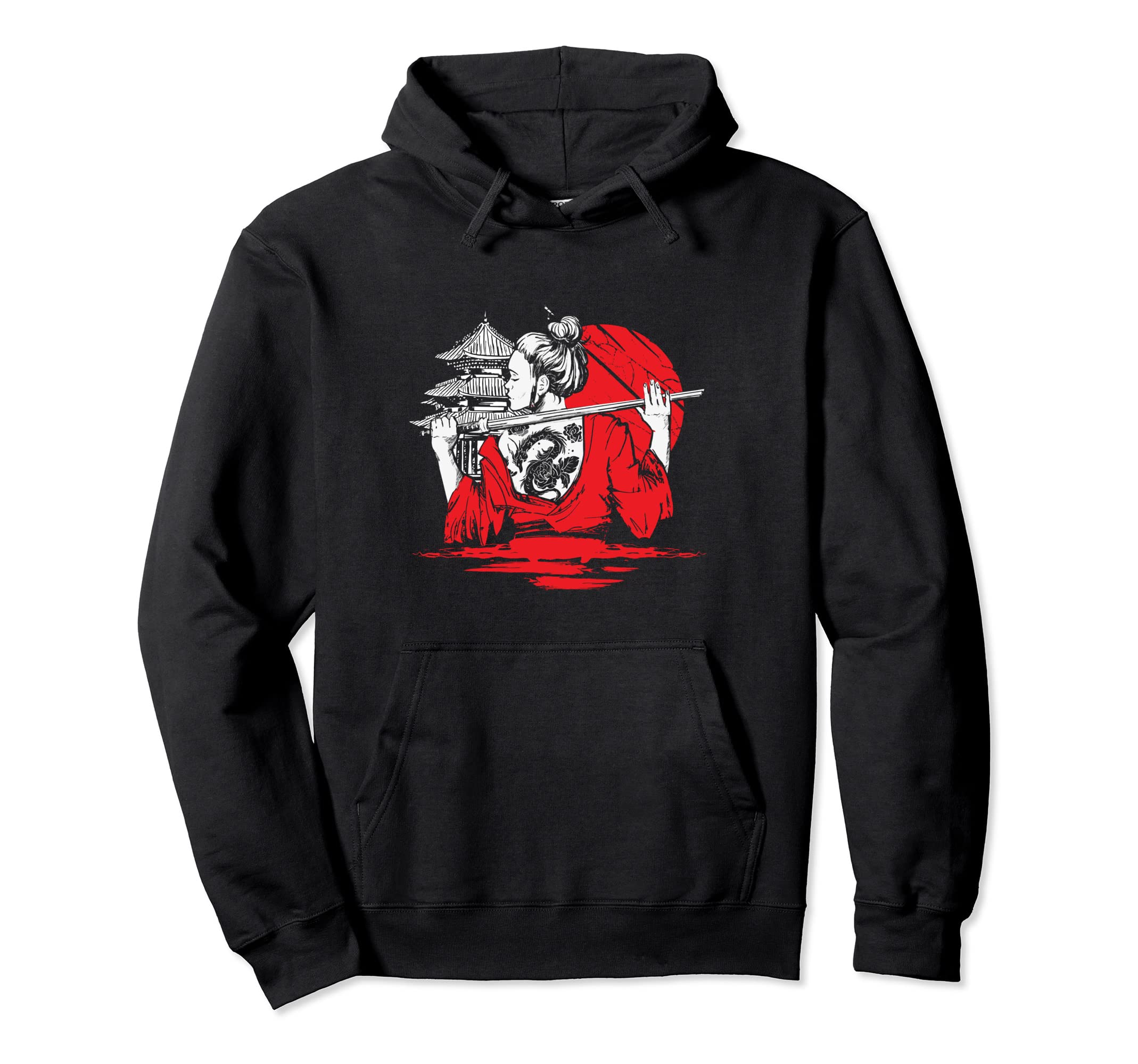 Samurai Girl and Japanese Samurai Girl. Hoodie