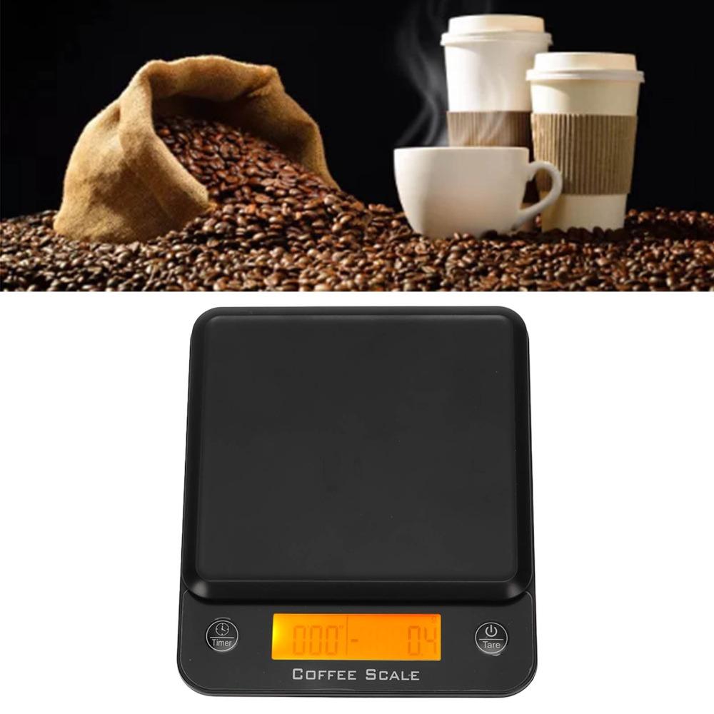 LCD Display Coffee Scale ABS Food Baking Scale Durable Digital Kitchen Scale Coffee Brewing