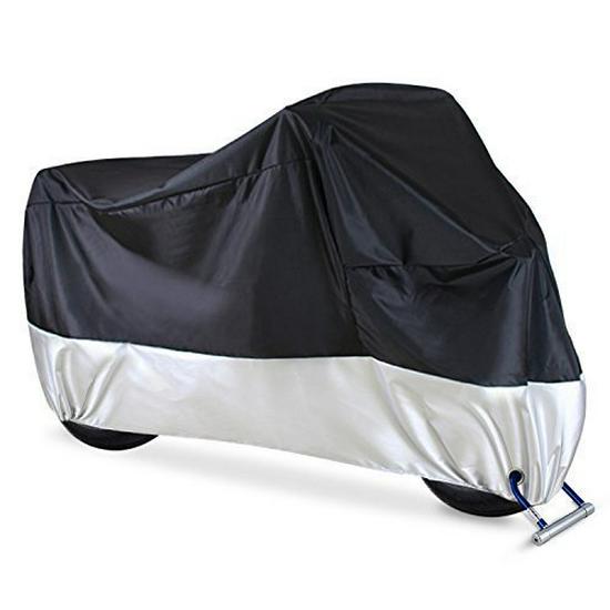 Motorcycle Cover: 190T Polyester Taffeta & 210D Oxford Cloth M (200*90*100cm)