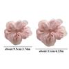 Double Layer Silk Organza Scrunchies Summer Spring Big Hair Rope Flower Print Elastic Hair Bands Hair Tie Girls Hair Accessories