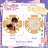 Love and Deepspace Sylus Rafayel Zayne Xavier Caleb 43MM Acrylic Chip Coin Anime Cosplay Double-Side Pattern Game Coin Fans Gift