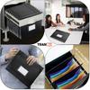 TRANBO 7-Pockets Hanging File Folder with Retractable Hooks for Filing Cabinet, Letter Size Expandable Accordion File Organizer with Elastic Band for