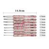 8-Piece Crochet Tool Set Aluminum Manual Knitting Set DIY Craft Kit with OPP Bag Printed Design for Crochet Enthusiasts