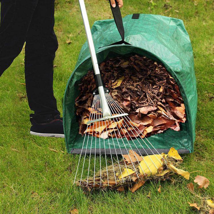 Garden Leaf Bag Organizer Large Capacity Garden Weed Cleanup Bag