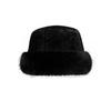 Plush Hat for Women In Winter Small Face Thick and Warm Fisherman Hat Big Head Circumference Cold Proof Basin Hat