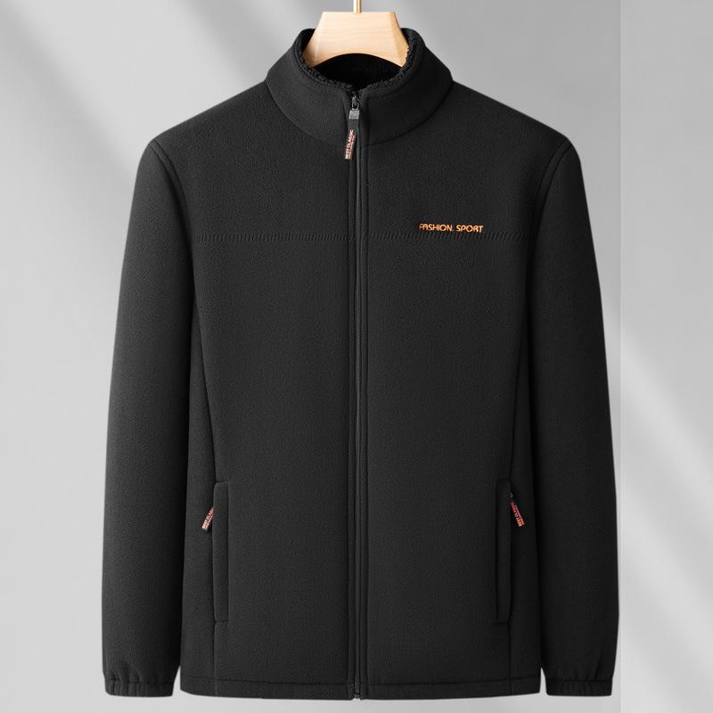 Men's Thickened Fleece Jacket - Spring Cardigan Outerwear