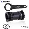 ZTTO Bicycle T47 Bottom Bracket 24 Crankset Dub 29 30mm Sealed Bearing Thread 47 68 73mm Shell 28.99mm Spline Axis MTB Road Bike