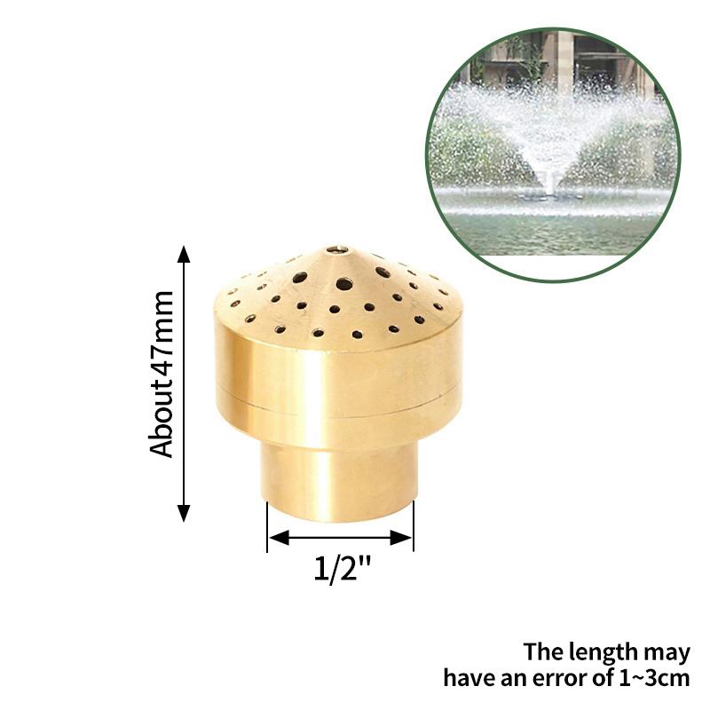 Brass Fountain Nozzles Internal Thread Firework Fountain Universal Direct Jet Nozzle Park Square Landscape Fountain Spinklers