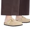 Birkenstock Boston Big Buckle Clog Nubuk Regular EU40 Sandalen, Leder, Weite, Beige, Unisex, 1028003, Sandburg, (26,0 cm)