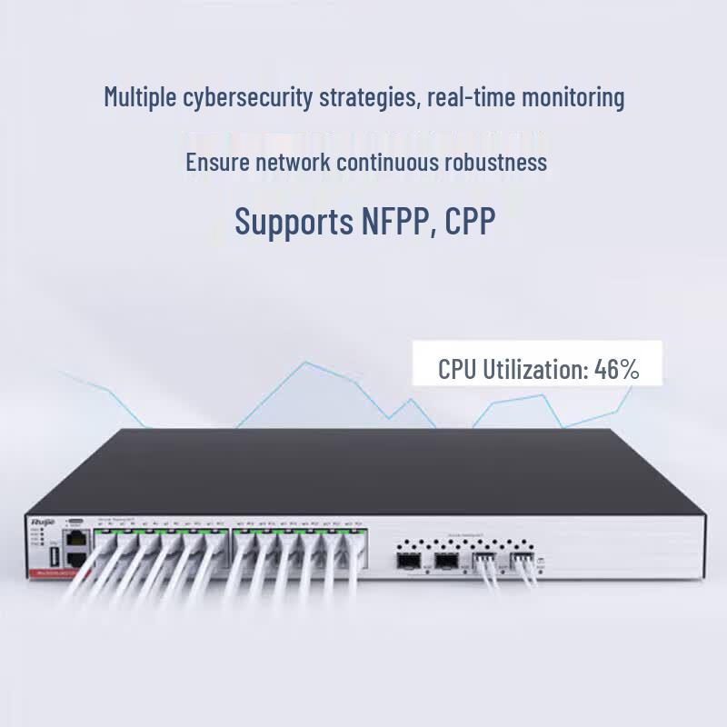Ruijie RG-S5310-24GT4XS-P-E 24-Port Gigabit PoE+ Managed Switch