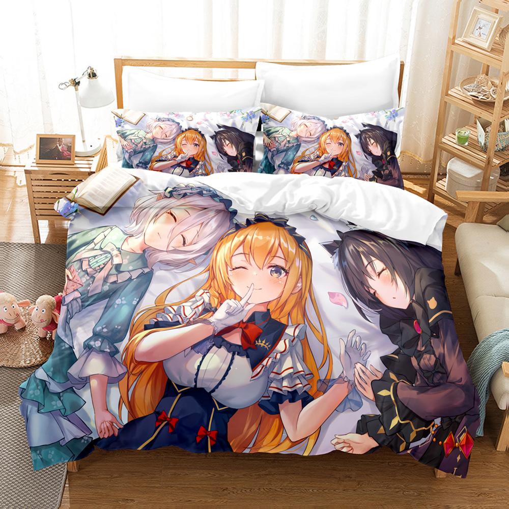 3D Print Anime Girls The Ryuo's Work Is Never Done Bedding Sets Duvet Cover Set With Pillowcase Twin Full Queen King Bedclothes