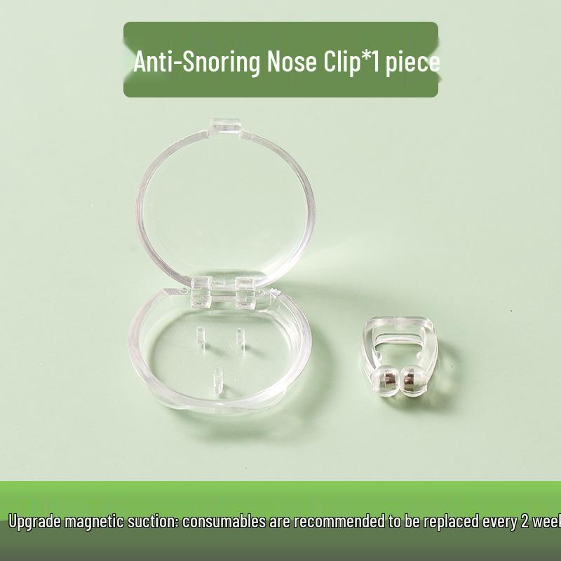 

Snoring Corrector Breath Enhancer Transparent Round Box Device белый