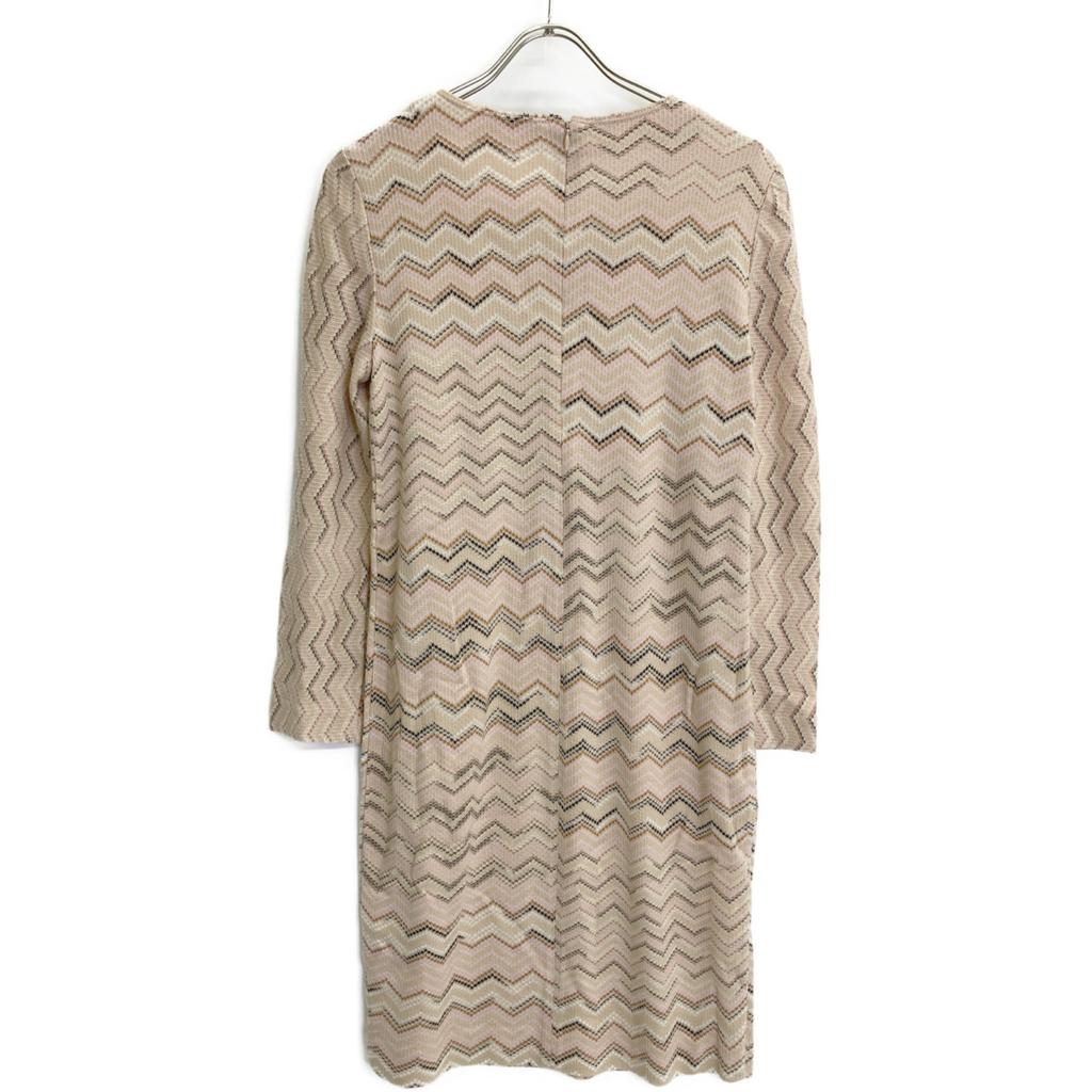 MISSONI Beige/pink pullover knit dress dress 42 pink beigeUsed