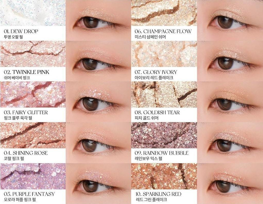 [Eye Shadow] rom&nd better than palette 00 Lighten & Glitter Garden //#FullOfMood #EmotionalShades #AllInOneShading