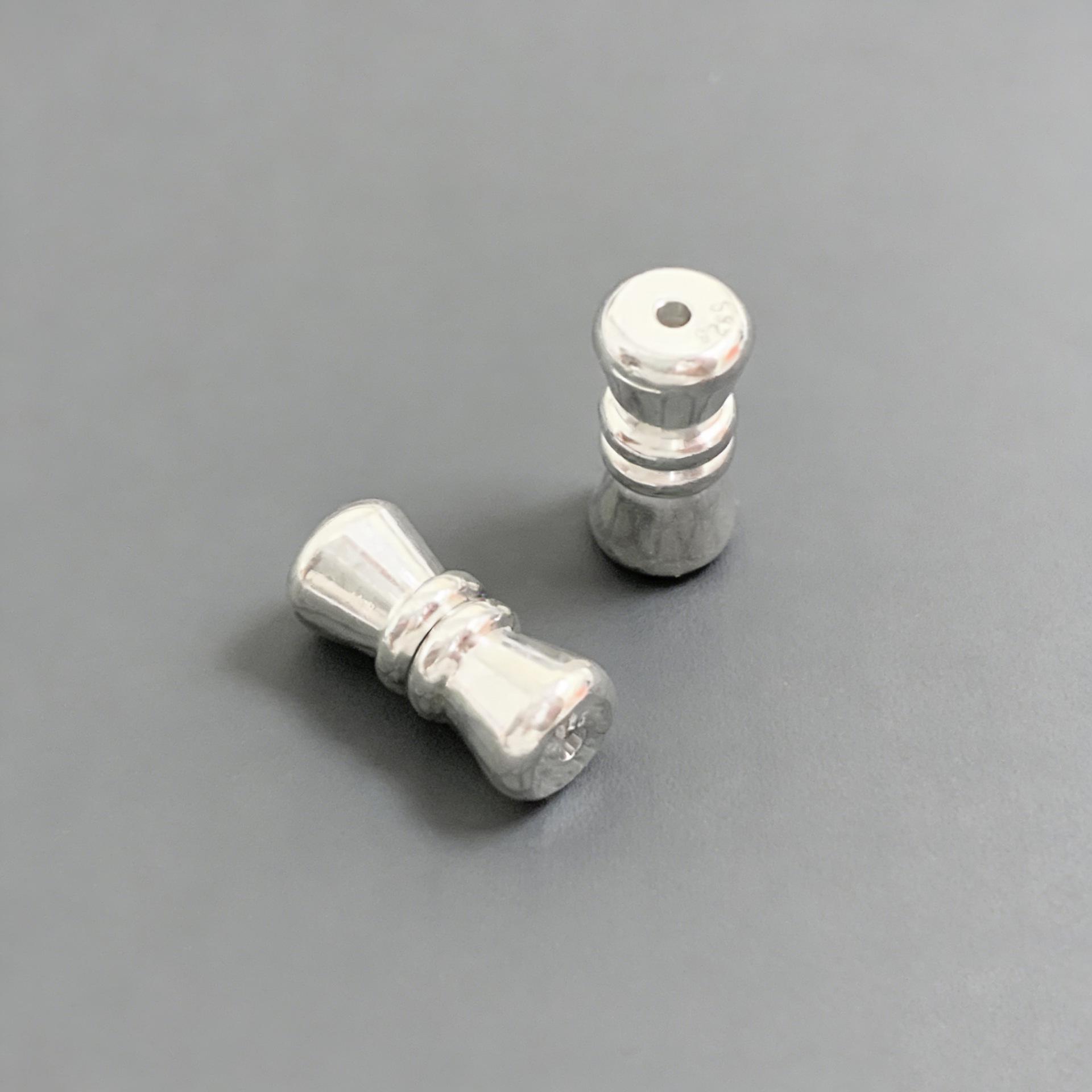 3D S925 Sterling Silver Precision Screw Clasps for Jewelry Making