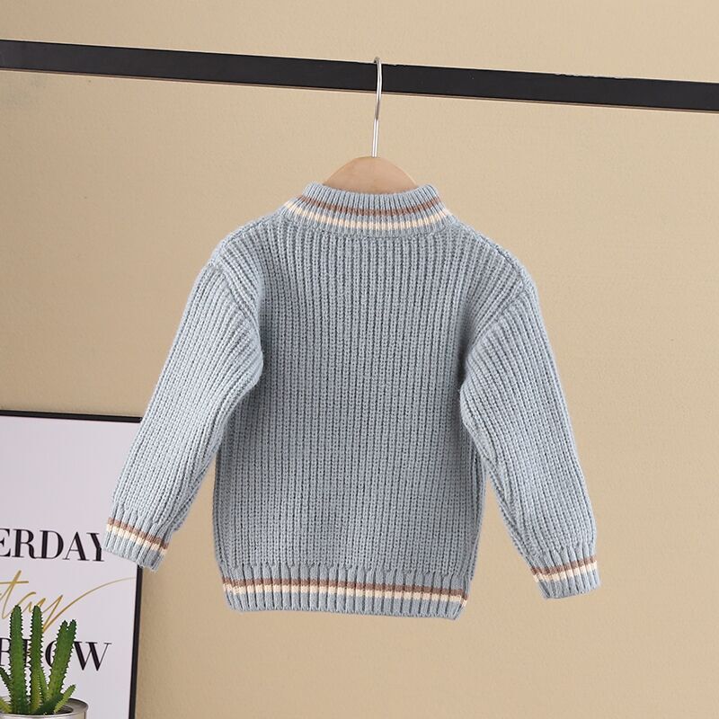 Children's Sweaters Round Neck Knitwear Bottoming To Keep Warm Baby Half Turtleneck Sweaters