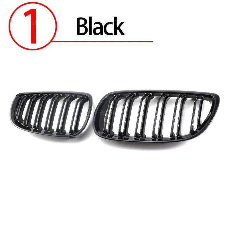 New Look Car Grille Grill Front Kidney Glossy 2 Line Double Slat For BMW 3 Series E92 E93 M3 Pre-LCI 2006-2009