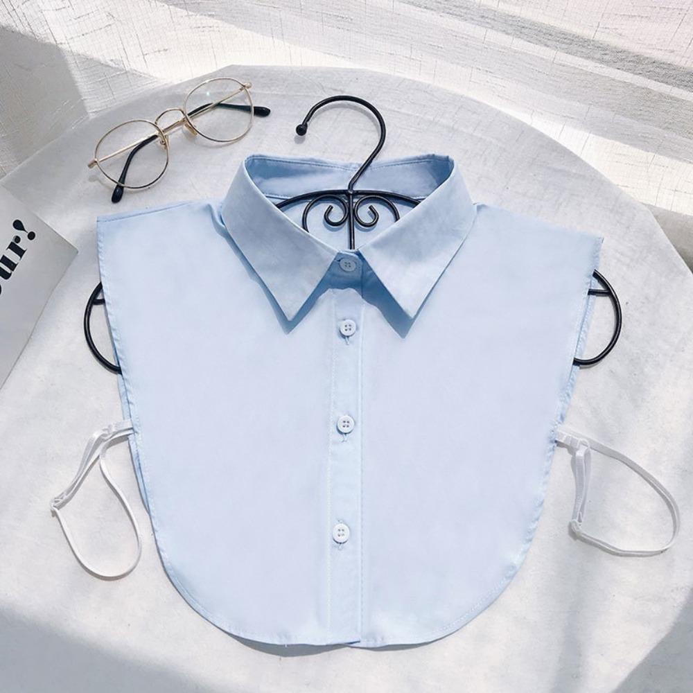Black Lapel Half Shirt White False Blouse Collar Simple Fake Collar Clothes Decoration
