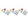 3 Set Golf Tees Adjustable Height Golf Ball Position Marker Golf Tee Nail Pegs Golf Training Accessories for Outdoor