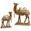 Classic Standing Camels Sculpture Elegant Feng Shui Ornaments Golden Camel Statue  Valentine'S Day