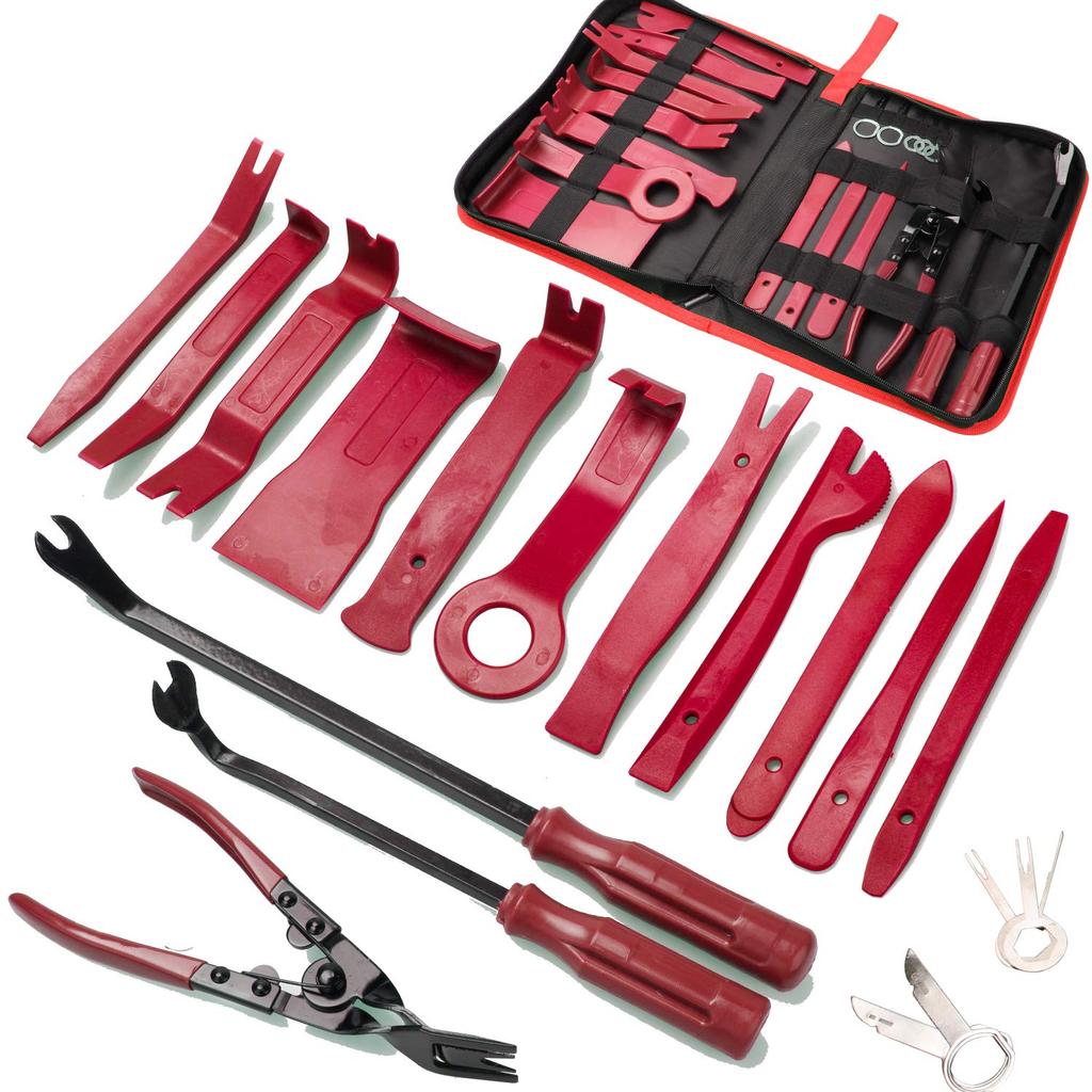 Trim Removal Tool, Car Panel Dashboard Door Audio Trim Removal Tool Kit, Auto Clip Pliers Fastener Remover Set, Plastic Pry Tool,Automotive Upholstery
