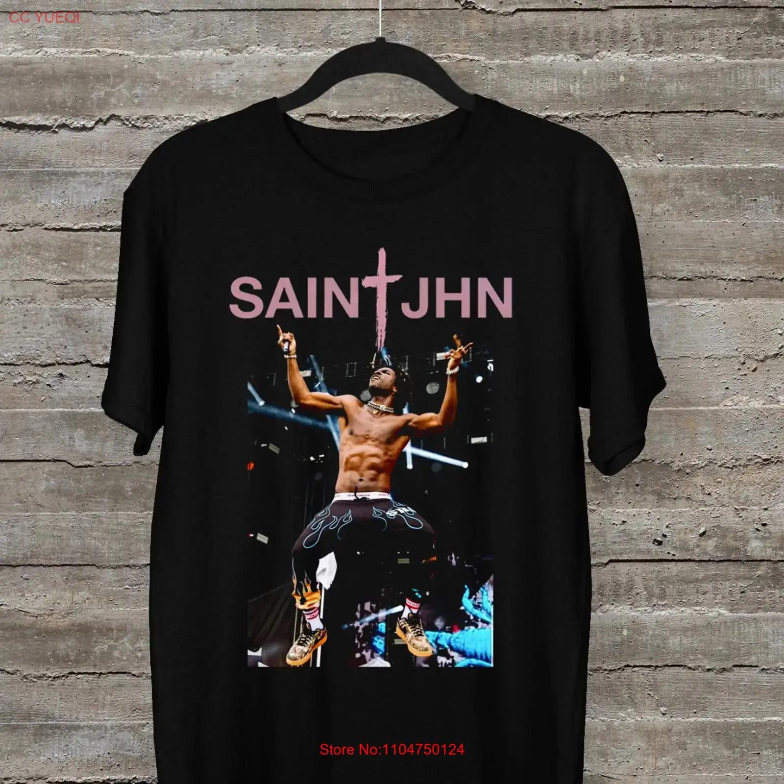 

SAINt JHN rapper black T shirt tee All sizes S to 5Xl 3F298 vintage Washed graphic Top For Everyday Wear Slightly homme 5XL різнокольоровий