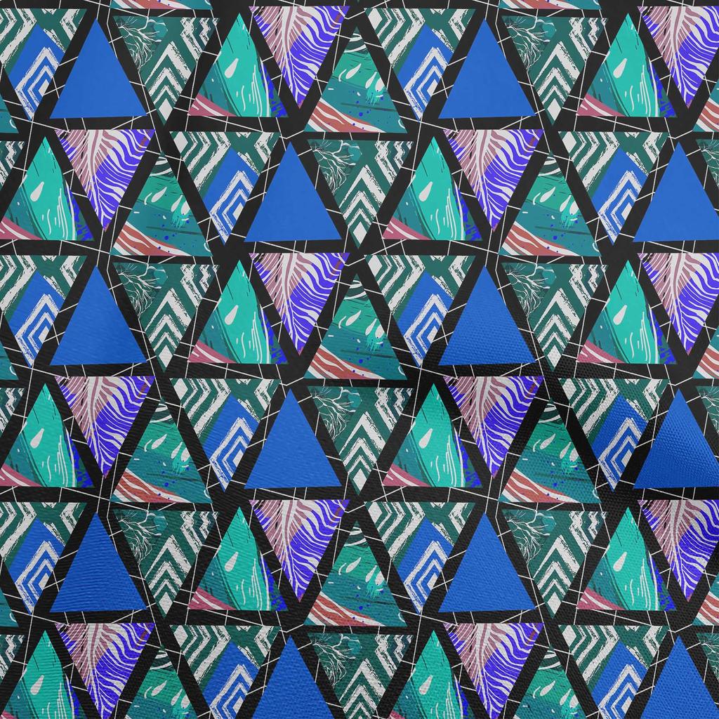 oneOone Bawełna Flex Ciemny Brzoskwiniowy Materiał Geometryczny Tropikalny Tekstura Artykuły do Pikowania Nadruk Materiał do Szycia na Metry 40 Cali