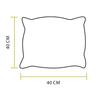 Decorative Pillowcase, Dark Gray Velvet
