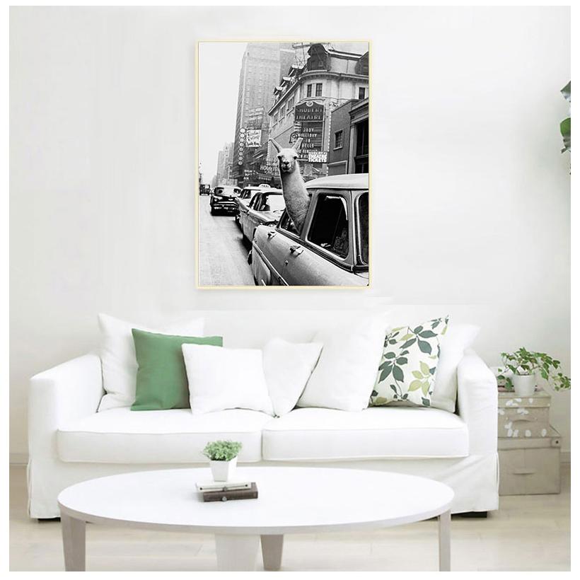 

Художественный Альпака воплощение личности плакат ретро картина маслом эстамп дома стены искусства