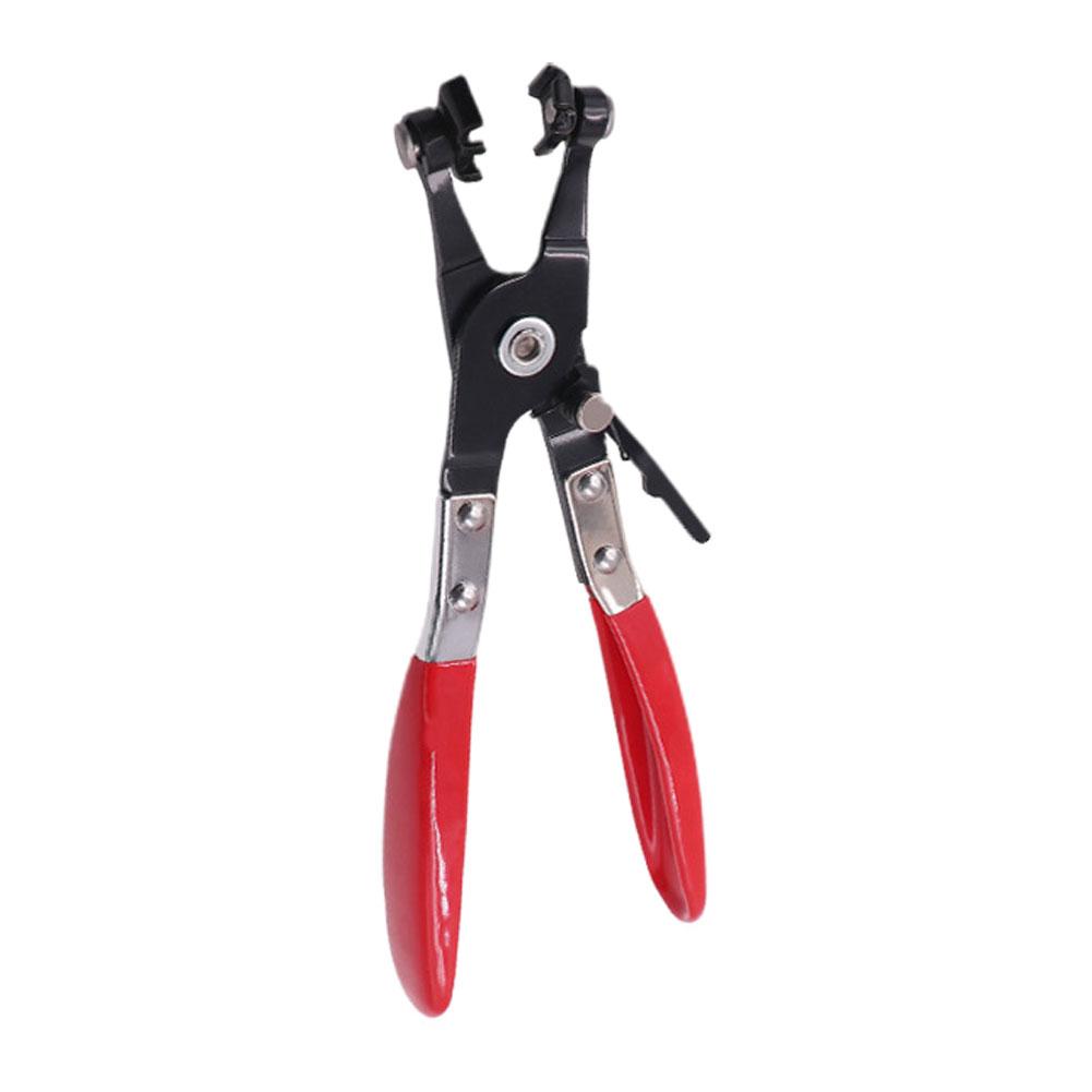 

Автомобильный хомут для труб Длинные автомобильные плоскогубцы для хомутов шлангов Инструмент для снятия прямых хомутов для труб Прямые гладкие плоскогубцы с ручкой красный