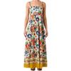 2025 Spring Graffiti Print Swing Dress - European & American Style