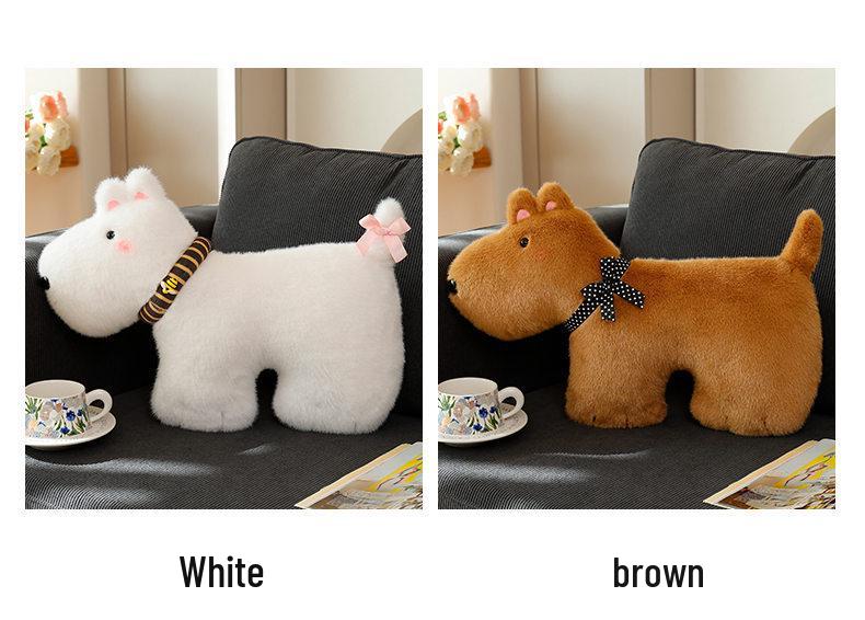 Cross-border New Collar Dog Pillow - Cute Toy Sofa Doll & West Highland Home Decoration