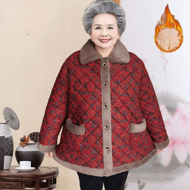

Padded Jacket Plus Fat Plus Size Jacket Fat Mother Lapel Padded Jacket Winter Plus Velvet Padded Jacket 9XL червоний