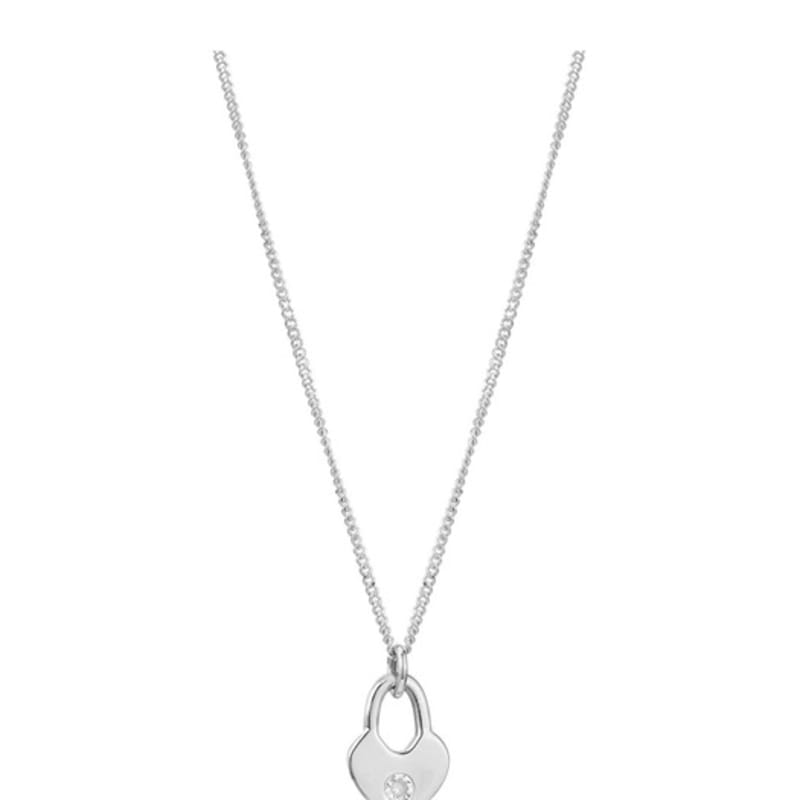 Green [925 Silver] Un.silver.201 / Lock Dew Necklace