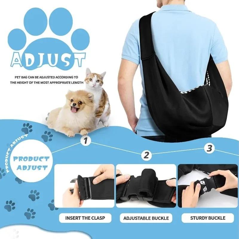 Comfortable Pet Bags,Pet Crossbody Shoulder Bag, Outdoor Travel Portable Cats Puppy Sling Carrier Bag For Small Dogs and Cats
