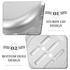 2pcs Travel Soap Box Aluminum Soap Holder Leakproof Travel Soap Case Bathroom Soap Box