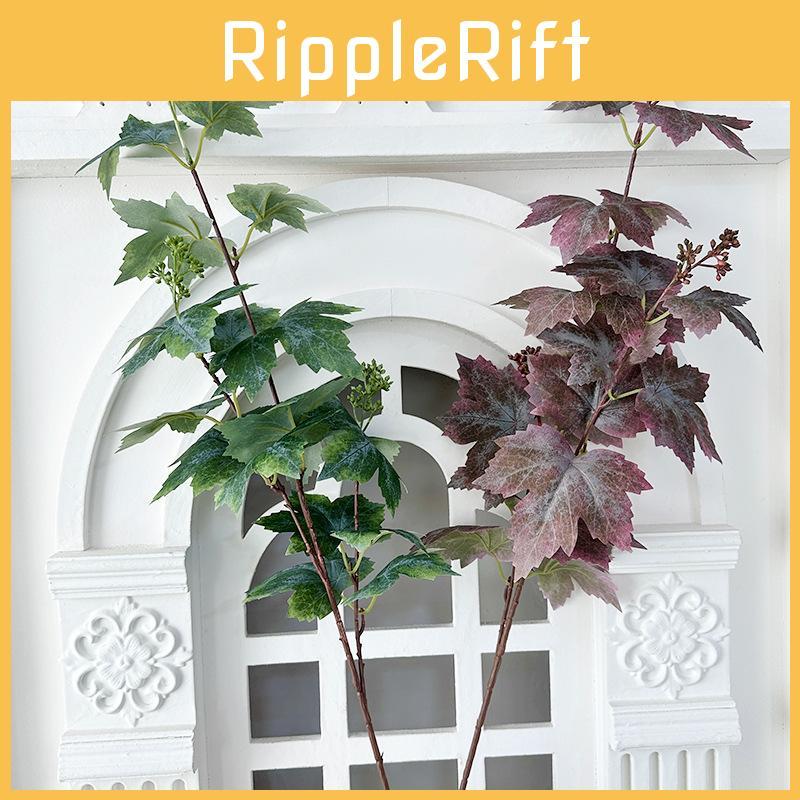 Leaf Maple Decoration With Silk Texture For Home Bedroom And Styling Event