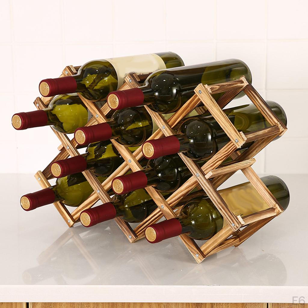 Rack for Bottles Standing Stand - Modern Minimalistic Design Holder Storage Lovers