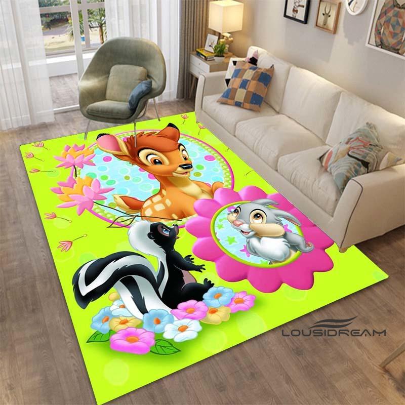 Bambi Rug, Suitable for Bedroom, Living Room and Other Home Décor, Fluffy Square Rug, Soft Area Rug, Play Mat. 60x90cm